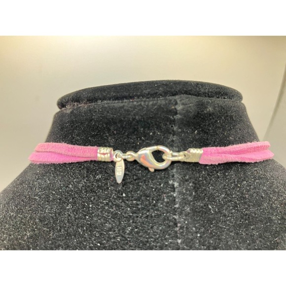 Avon SH Purple Pink Faux Pearls Beaded 2006 2 Strand Silver-Tone Chain Necklace! - Picture 8 of 11